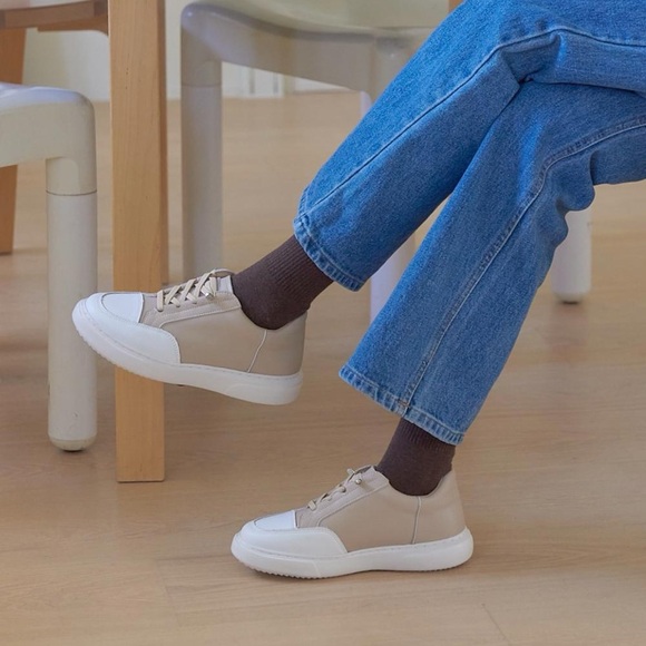 Formel Camele Basic Band Sneakers Beige South Korean Designer Brand - Picture 3 of 12